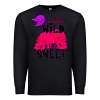 Black a little wild a little sweet Premium Sweatshirt - JahusDesignShop