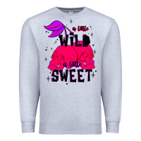 Heather Grey a little wild a little sweet Premium Sweatshirt - JahusDesignShop
