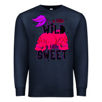 Navy a little wild a little sweet Premium Sweatshirt - JahusDesignShop