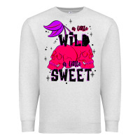 Oatmeal Heather a little wild a little sweet Premium Sweatshirt - JahusDesignShop