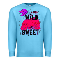 Ocean Blue a little wild a little sweet Premium Sweatshirt - JahusDesignShop