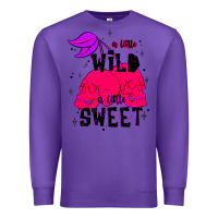 Purple a little wild a little sweet Premium Sweatshirt - JahusDesignShop