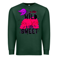 Sports Green a little wild a little sweet Premium Sweatshirt - JahusDesignShop
