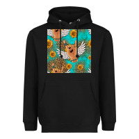 Black rock n roll hands seamless pattern Heavyweight Hoodie - HRA Design Shop