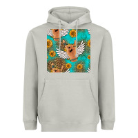 Moon Dust rock n roll hands seamless pattern Heavyweight Hoodie - HRA Design Shop