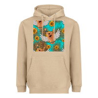 Mushroom rock n roll hands seamless pattern Heavyweight Hoodie - HRA Design Shop