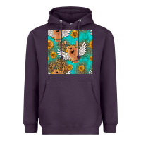 Plum rock n roll hands seamless pattern Heavyweight Hoodie - HRA Design Shop