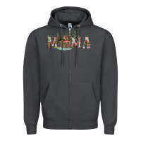 Smoke mama with bear and daisy Zipper Hoodie - RanaPortraitStore