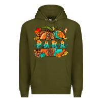 Army Green para pumpkin Premium Hoodie - NancyCooperArtShop