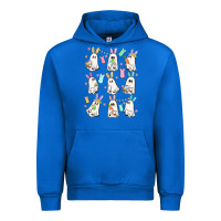 Cobalt bunny ghost Urban Hoodie - MaliasSmallBusiness