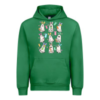 Emerald bunny ghost Urban Hoodie - MaliasSmallBusiness
