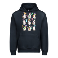 Navy bunny ghost Urban Hoodie - MaliasSmallBusiness
