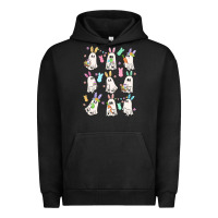 Pigment Black bunny ghost Urban Hoodie - MaliasSmallBusiness