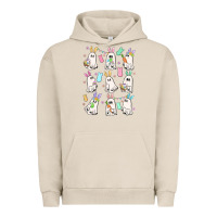 Pigment French Oak bunny ghost Urban Hoodie - MaliasSmallBusiness