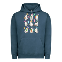 Pigment Midnight Navy bunny ghost Urban Hoodie - MaliasSmallBusiness