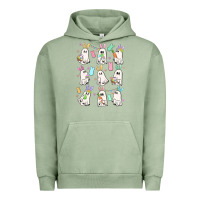 Pigment Oil Green bunny ghost Urban Hoodie - MaliasSmallBusiness