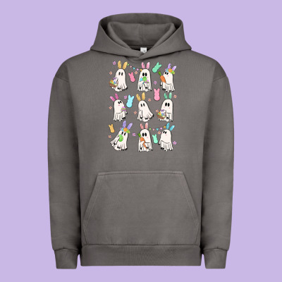 Bunny Ghost Urban Hoodie Designed By Maliassmallbusiness