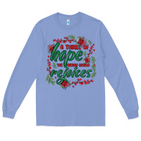 Colony Blue a thrill of hope the weary world rejoices Long Sleeve Tee - MaliasSmallBusiness