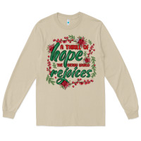 Mushroom a thrill of hope the weary world rejoices Long Sleeve Tee - MaliasSmallBusiness