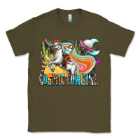 Army Green cosmic cowgirl Classic Tee - Zillion Design Studio