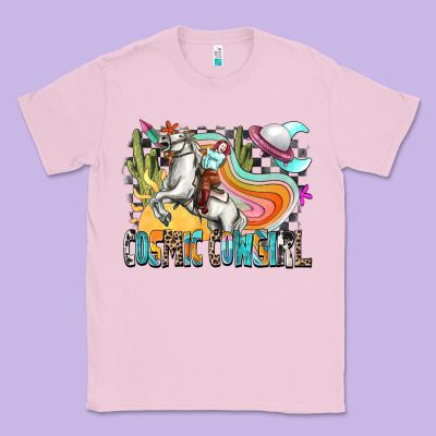 Cosmic Cowgirl Classic Tee Designed By Zillion Design Studio
