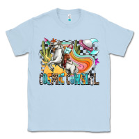 Dusty Blue cosmic cowgirl Classic Tee - Zillion Design Studio