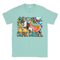 Seafoam cosmic cowgirl Classic Tee - Zillion Design Studio