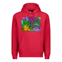 Cardinal colorful leopard background Premium Hoodie - RanaPortraitStore