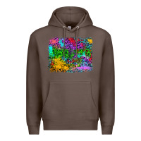 Coffee colorful leopard background Premium Hoodie - RanaPortraitStore