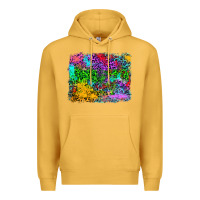 Mustard colorful leopard background Premium Hoodie - RanaPortraitStore