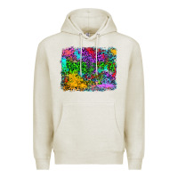 Oatmeal Heather colorful leopard background Premium Hoodie - RanaPortraitStore