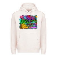 Pale Pink colorful leopard background Premium Hoodie - RanaPortraitStore