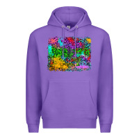 Purple colorful leopard background Premium Hoodie - RanaPortraitStore