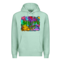 Seafoam colorful leopard background Premium Hoodie - RanaPortraitStore