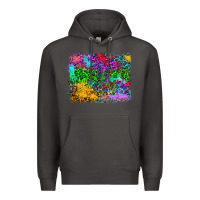 Smoke colorful leopard background Premium Hoodie - RanaPortraitStore