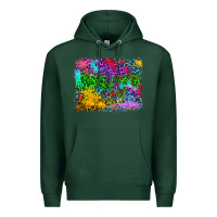Sports Green colorful leopard background Premium Hoodie - RanaPortraitStore