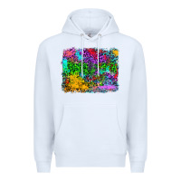 White colorful leopard background Premium Hoodie - RanaPortraitStore