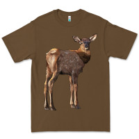 Cacao elk fawn deer Premium Tee - LillyAllenDesigns