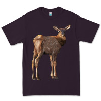 Plum elk fawn deer Premium Tee - LillyAllenDesigns