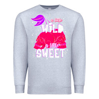 Heather Grey a little wild a little sweet Premium Sweatshirt - JahusDesignShop