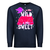 Navy a little wild a little sweet Premium Sweatshirt - JahusDesignShop
