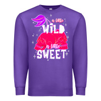 Purple a little wild a little sweet Premium Sweatshirt - JahusDesignShop