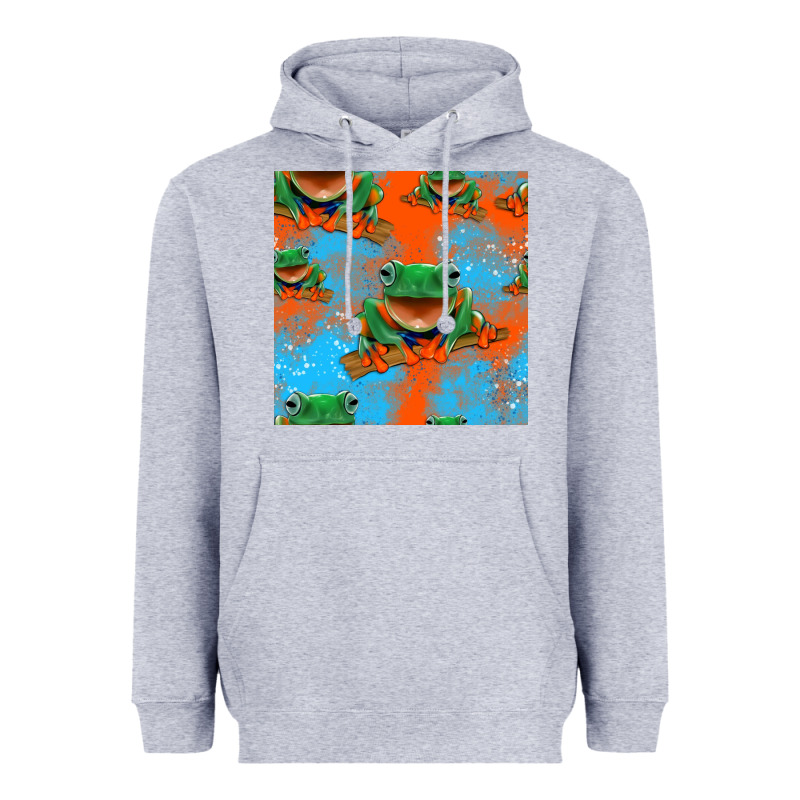 Funny Frogs Seamless Pattern Heavyweight Hoodie by HRA Design Shop | Teevron