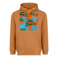 Meerkat funny frogs seamless pattern Heavyweight Hoodie - HRA Design Shop