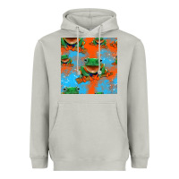 Moon Dust funny frogs seamless pattern Heavyweight Hoodie - HRA Design Shop
