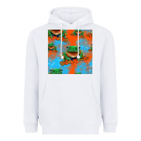 White funny frogs seamless pattern Heavyweight Hoodie - HRA Design Shop