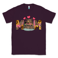 Plum Mom Bear With Sunflowers Classic Tee - RanaPortraitStore