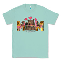 Seafoam Mom Bear With Sunflowers Classic Tee - RanaPortraitStore