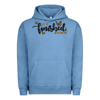 Pigment Pebble Blue it is finished Urban Hoodie - MaliasSmallBusiness
