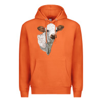 Carrot Texas Longhorn Calf Face Premium Hoodie - LillyAllenDesigns